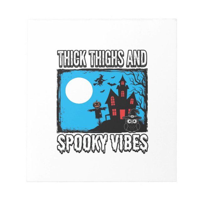 Bloc-note Conceptions de chemise Halloween Thick Thighs Spoo (Devant)