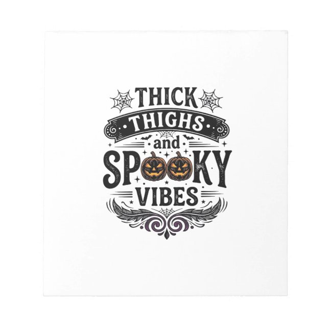 Bloc-note Conceptions de chemise Halloween Thick Thighs Spoo (Devant)