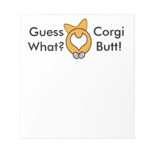 Bloc-note Conjecture ce qui ? Bout de corgi !