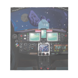 Bloc-note Console de vaisseau spatial
