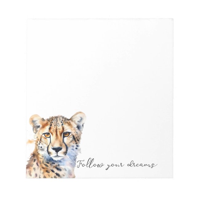 Bloc-note Cool Cat Cheetah (Devant)