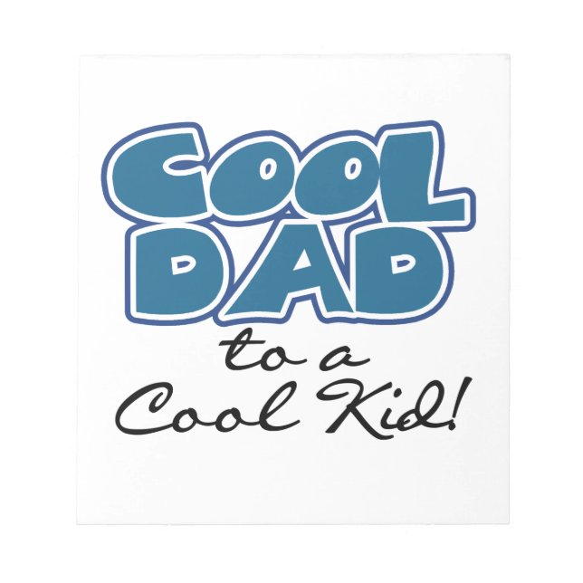 Bloc-note Cool papa à un Cool cadeaux pour enfants (Devant)