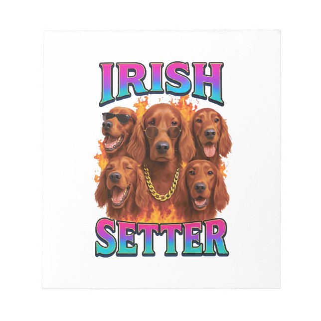 Bloc-note Copie de Setter Irlandais (Devant)