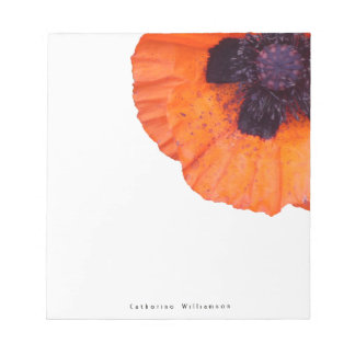 Bloc-note Coquelicot Rouge Orange Personnalisé