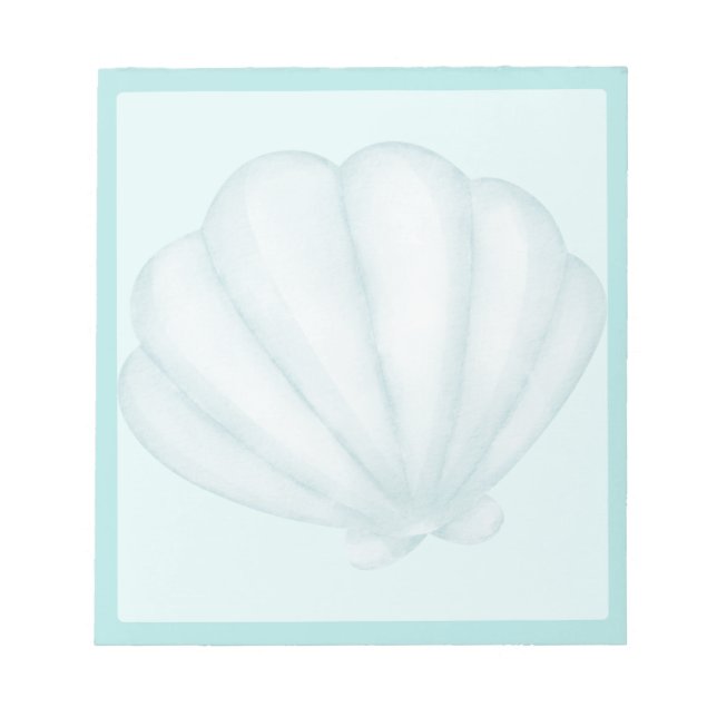 Bloc-note Coquille bleu ciel (Devant)