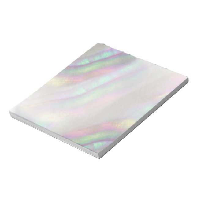 Bloc-note coquille iridescente simulée (Tourné)