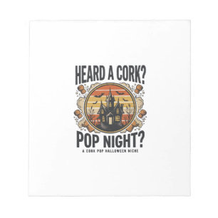 Bloc-note Cork Pop Halloween Maison Hantée Vintage Chemise_1
