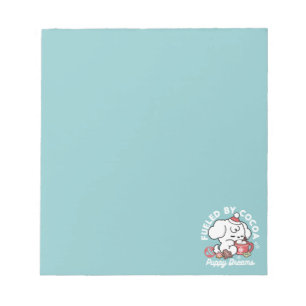 Bloc-note Cosy Puppy Dreams - Chocolat chaud et Noël