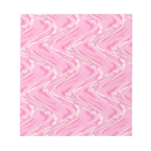 Bloc-note Coton Candy rose Abstrait (Devant)