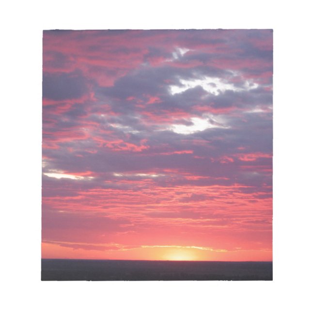 Bloc-note coucher de soleil (Devant)