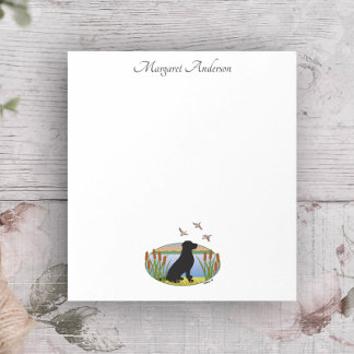 Bloc-note Coucher de soleil de chien d'oiseau du Labrador no