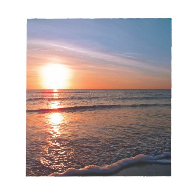 Bloc-note Coucher De Soleil Sur L'Eau (Devant)
