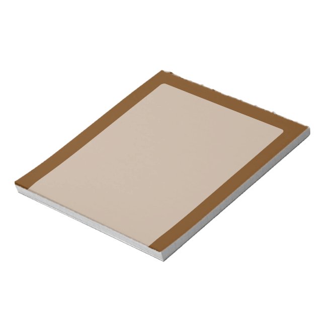Bloc-note Couleur Arrière - plan Brown que vous pouvez Custo (Tourné)