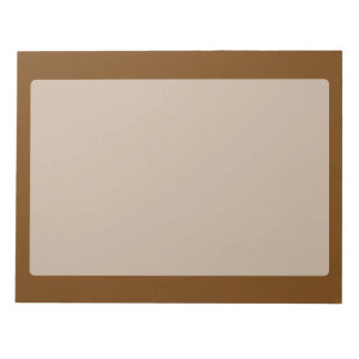 Bloc-note Couleur Arrière - plan Brown que vous pouvez Custo