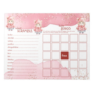 Bloc-note Couleur d'eau mignonne Hiver Kitty Chat Jeux de Ba