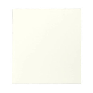 Bloc-note Couleur ivoire uni minimaliste moderne
