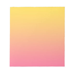 Bloc-note Couleur Rose Jaune