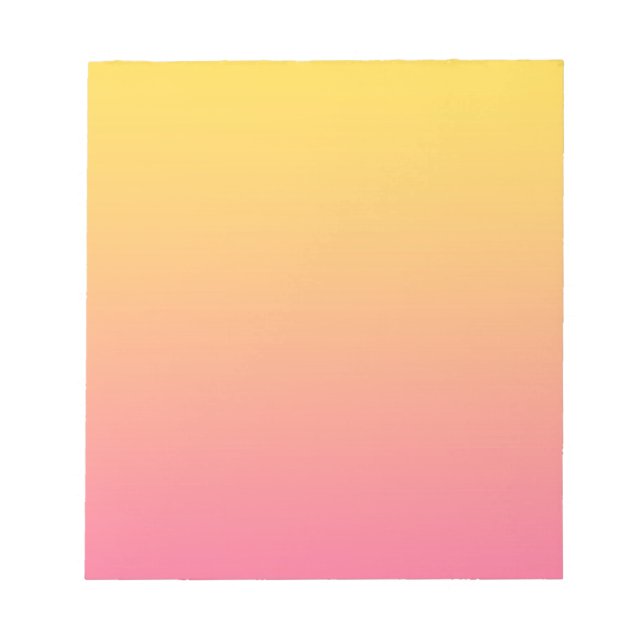 Bloc-note Couleur Rose Jaune (Devant)