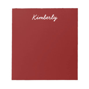Bloc-note Couleur solide Maroon
