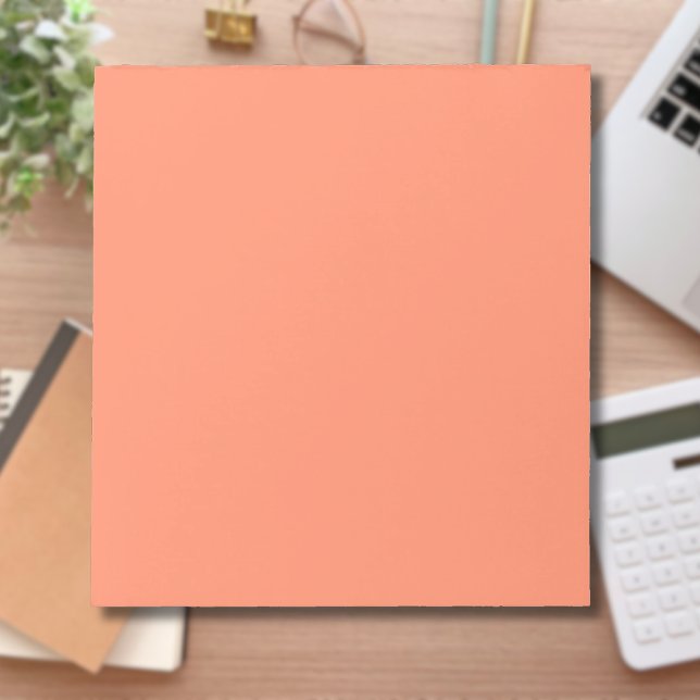 Bloc-note Couleur solide rose saumon | Couleur tendance (Créateur téléchargé)