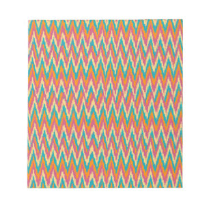 Bloc-note couleurs d'épice de conception de zigzag d'iKat