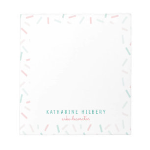 Bloc-note Couleurs pastel Parsemées de blanc