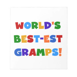 Bloc-note Couleurs vives Meilleurs Cadeaux Gramps du monde