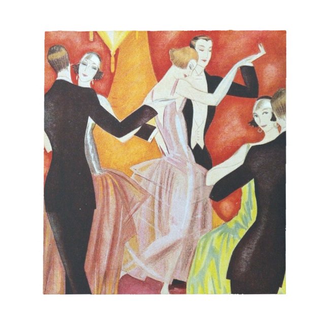 Bloc-note Couples dansants des années 1920 (Devant)