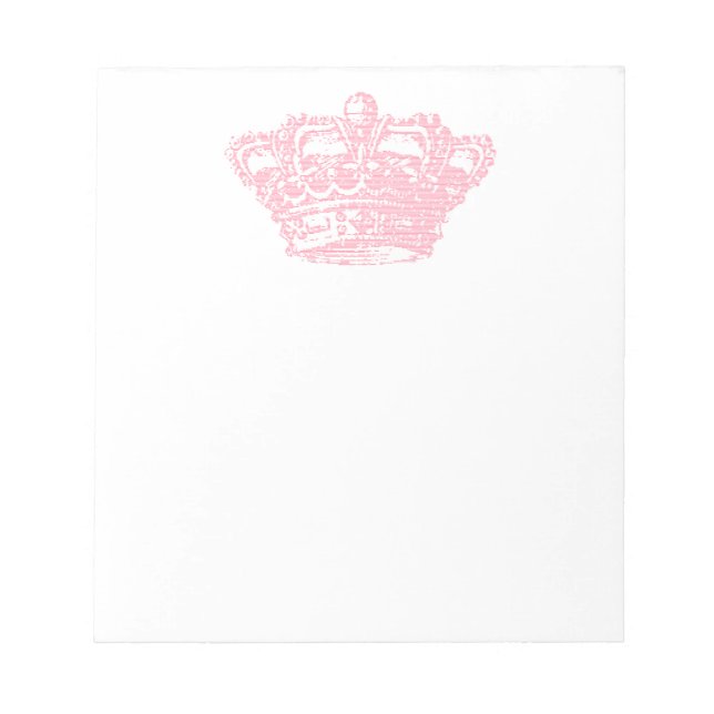 Bloc-note Couronne rose (Devant)
