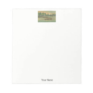 Bloc-note Course de bateau de course de l'équipage vintage R