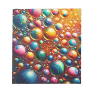 Bloc-note Couverture de bulles colorées