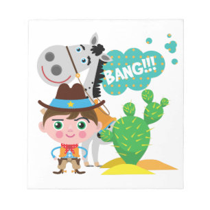 Bloc-note Cowboy et cheval