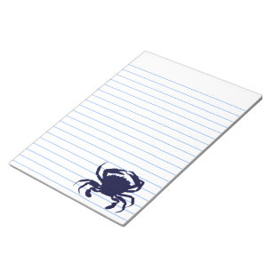Bloc-note Crabe bleu foncé 2