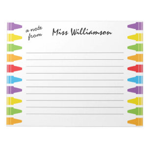 Bloc-note Crayons Personnalisés Cadeaux de Remerciement pour