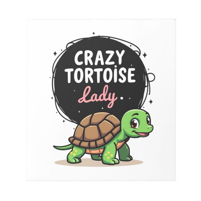 Bloc-note Crazy Tortoise Lady Tortoises Mom Women Turtle (2) (Devant)