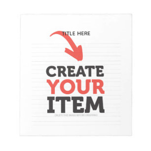 Bloc-note CREATE-YOUR-OWN do-it-yourself Personnaliser téléc