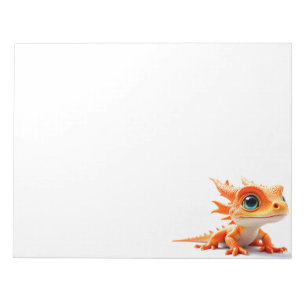 Bloc-note Créature Lézard Orange