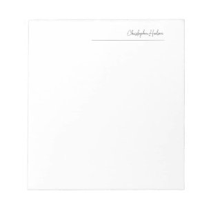 Bloc-note Créer Personnaliser Simple Plain Professionnel