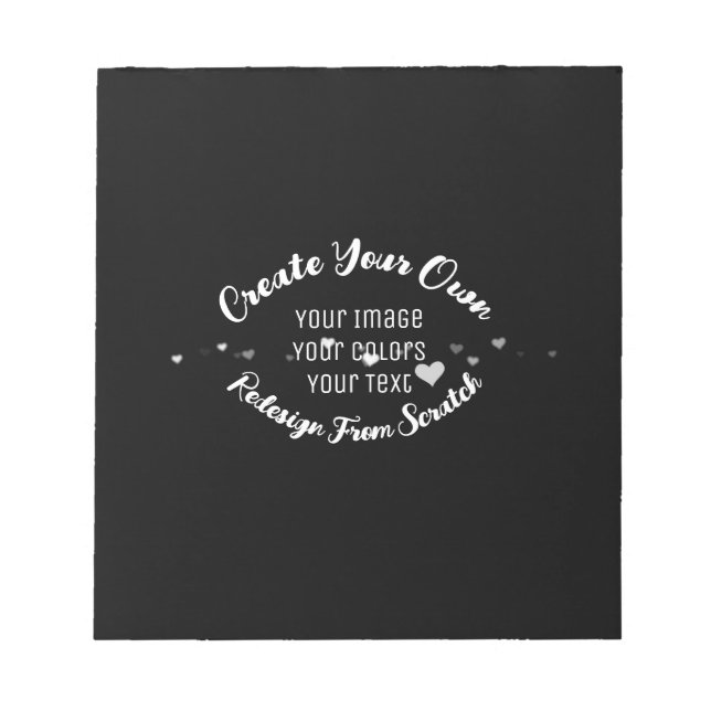 Bloc-note Créez votre propre image personnalisée (Devant)