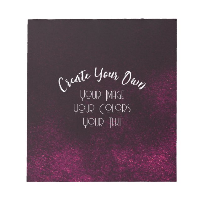 Bloc-note Créez Votre Propre Modèle (Devant)