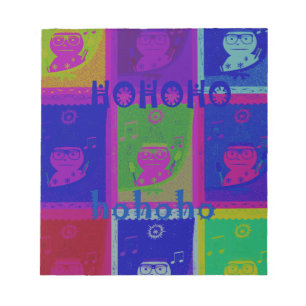 Bloc-note Créez votre propre Père Noël HoHoho Pop Art spécia