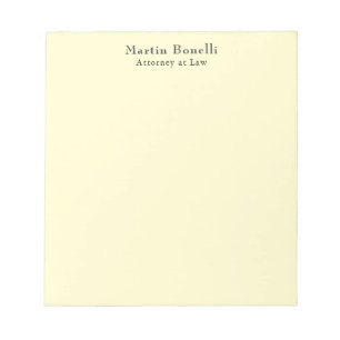 Bloc-note Crème Unique Classique Personnalisé Nom Personnali