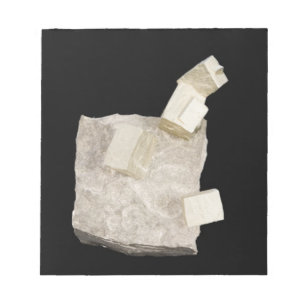 Bloc-note Cristaux de Pyrite en schiste