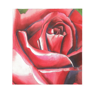 Bloc-note Cristson Rose aquarelle peinture d'art