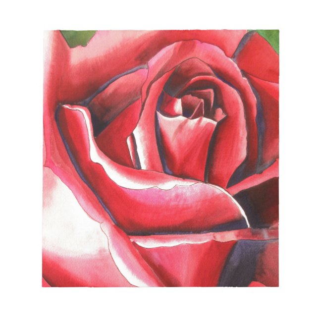 Bloc-note Cristson Rose aquarelle peinture d'art (Devant)