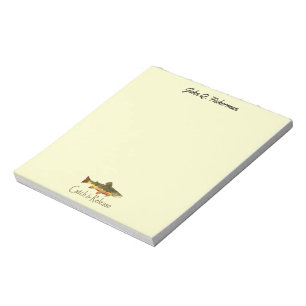 Bloc-note Crochet de Personlized et poissons de mouche de