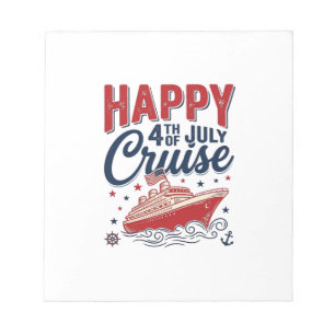 Bloc-note Croisière vintage patriotique du 4 juillet Happy_1