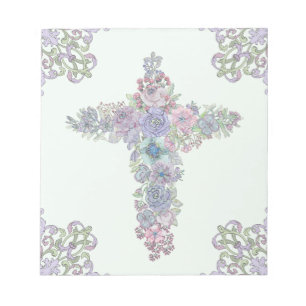 Bloc-note Croix baroque