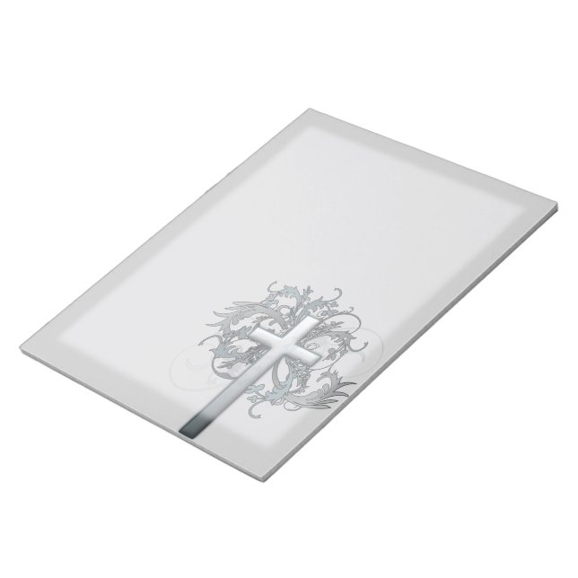 Bloc-note Croix florale (Incliné)