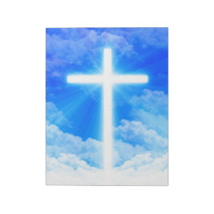 Bloc-note Cross of Light Jesus Christ Customizable Christian